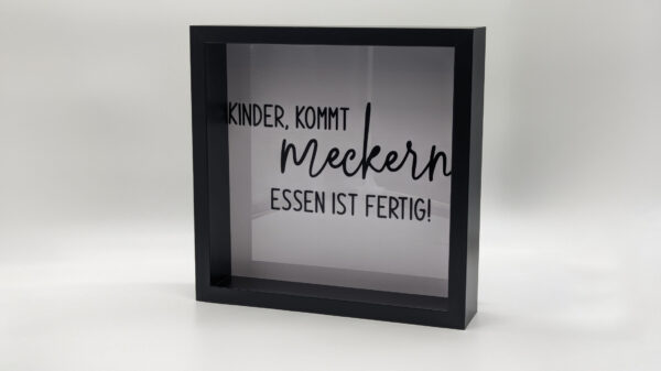 Bilderrahmen mit Spruch - Schwarz, 25x25