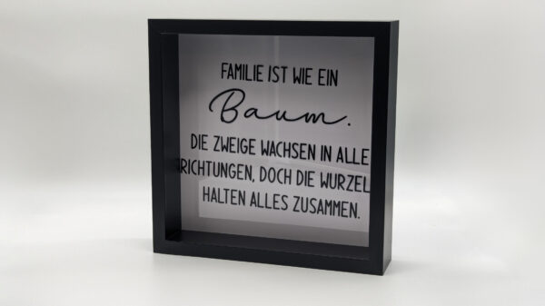 Bilderrahmen mit Spruch - Schwarz, 25x25 – Bild 2