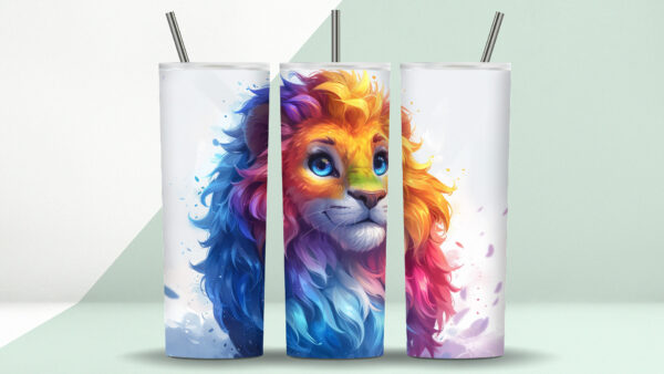 Tumbler "Bunter Löwe"