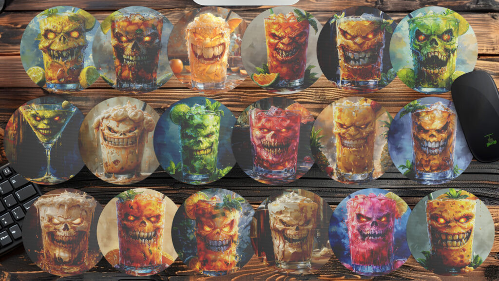 Monster Cocktails – Mousepad – Uncut3D