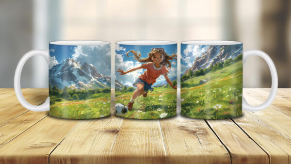 Tasse "Fußball Girl"