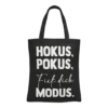 Baumwolltasche "Hokus, Pokus" - schwarz
