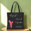 Baumwolltasche "Ärgerst du mich" - schwarz