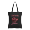 Baumwolltasche "Aufstehen" - schwarz