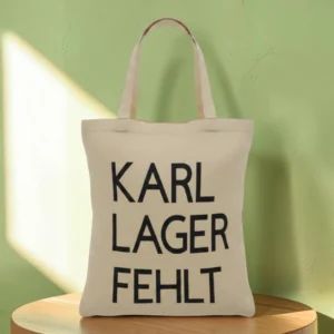 Baumwolltasche "Karl, Lager, Fehlt" - natur