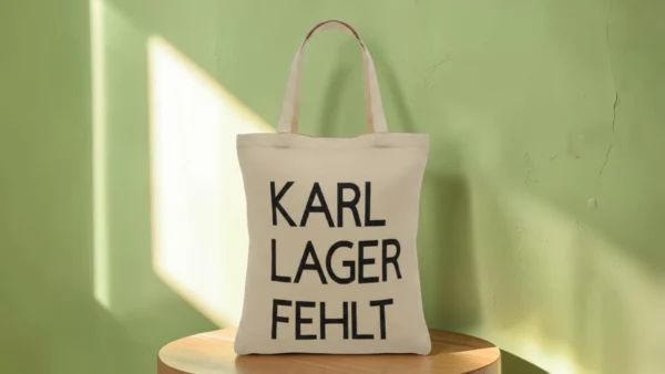 Baumwolltasche "Karl, Lager, Fehlt" - natur