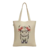 Baumwolltasche "Hochlandkuh" - natur