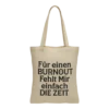 Baumwolltasche "Burnout" - natur