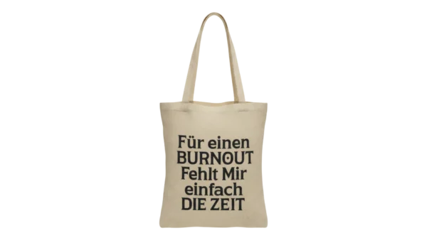 Baumwolltasche "Burnout" - natur