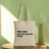 Baumwolltasche "Ohne Lehrer" - natur