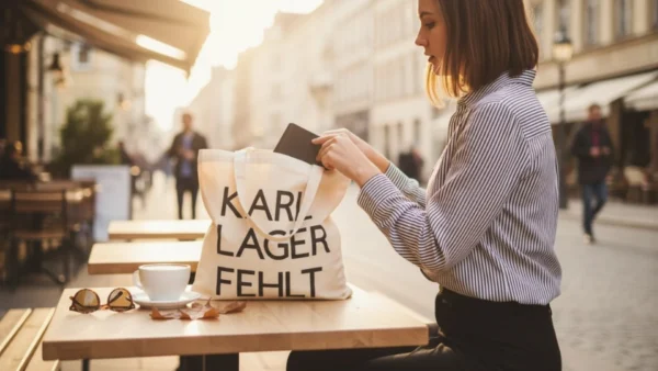 Baumwolltasche "Karl, Lager, Fehlt" - natur