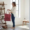 Baumwolltasche "Mei Lui Wittong" - bordeauxrot