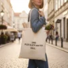 Baumwolltasche "Plötzlich Voll" - natur