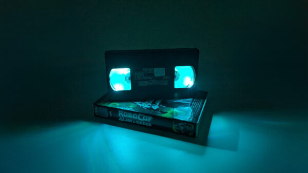 VHS Deko Lampe "RoboCop 4 Law & Order"
