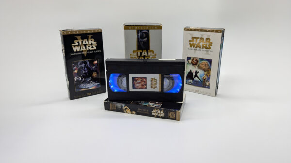 VHS Deko Lampe "Star Wars Trilogie" Special Edition Box