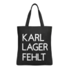 Baumwolltasche "Karl, Lager, Fehlt" - schwarz
