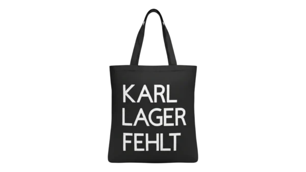 Baumwolltasche "Karl, Lager, Fehlt" - schwarz