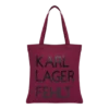 Baumwolltasche "Karl, Lager, Fehlt" - bordeauxrot