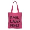 Baumwolltasche "Karl, Lager, Fehlt" - pink