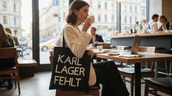 Baumwolltasche "Karl, Lager, Fehlt" - schwarz