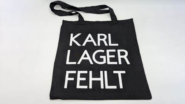 Baumwolltasche "Karl, Lager, Fehlt" - schwarz