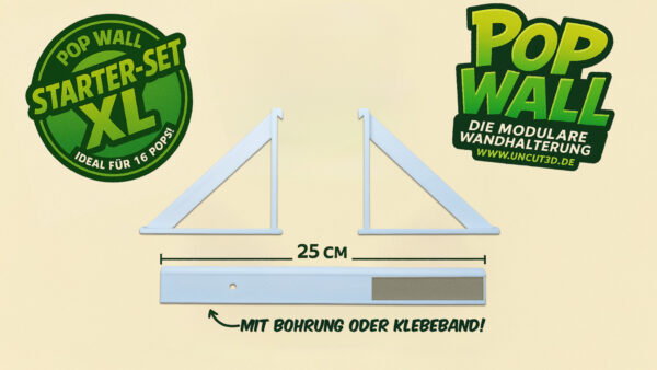 PopWall - Starter-Set XL - Die modulare Wandhalterung für Funko Pops