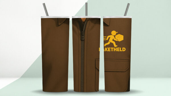 Tumbler "Paketheld" (braun)