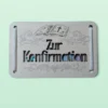 Holz-Geschenkkarte "Zur Konfirmation“ - Bibel & Ornamente