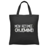 Baumwolltasche "Ohjemine" - schwarz