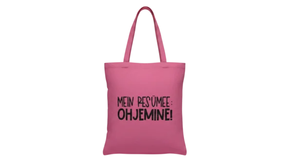 Baumwolltasche "Ohjemine" - pink