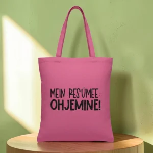Baumwolltasche "Ohjemine" - pink