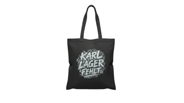 Baumwolltasche "Karl Lager Fehlt“ – White Edition