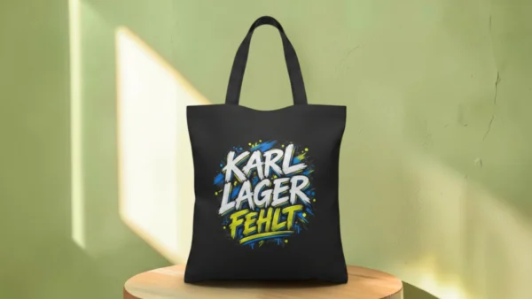 Baumwolltasche "Karl Lager Fehlt“ – Graffiti Edition